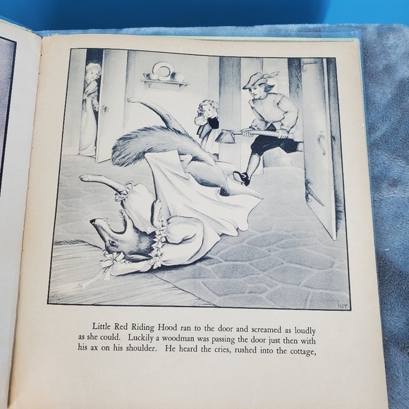 1938 print "Little Red Riding Hood" children's book - Picture 7 of 10